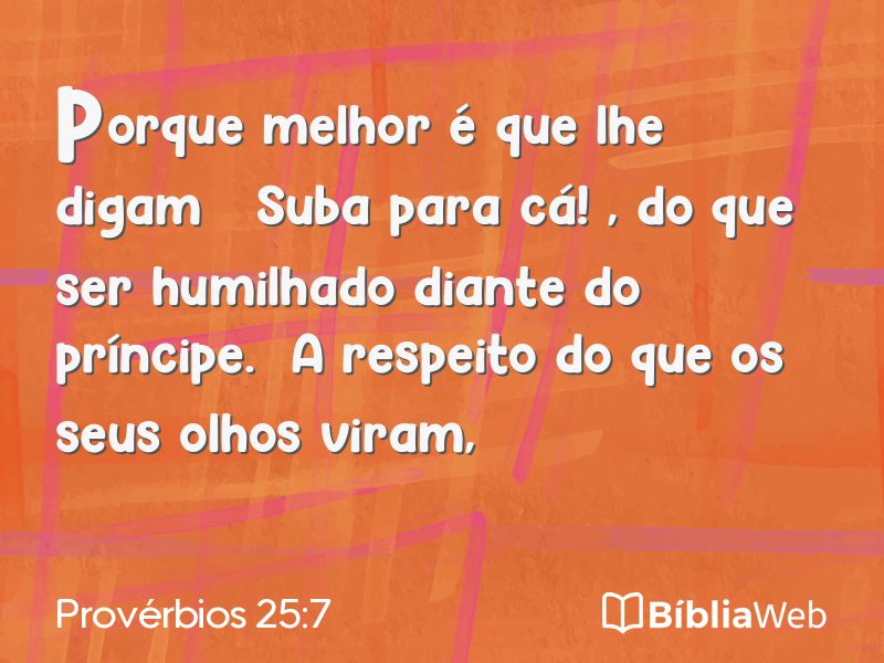 Provérbios 25:7 em imagem para compartilhar