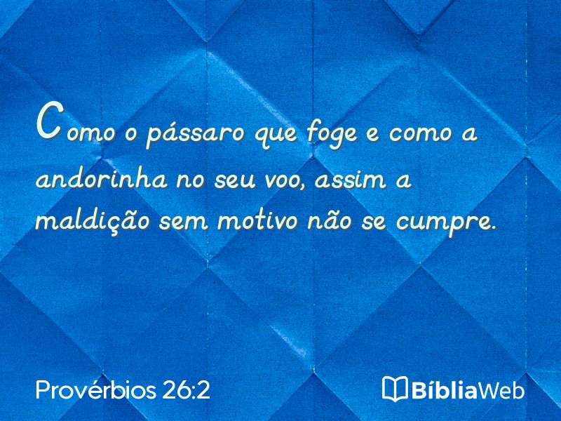 Provérbios 26:2 em imagem para compartilhar