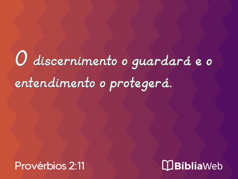 Provérbios 2:11 em imagem para compartilhar
