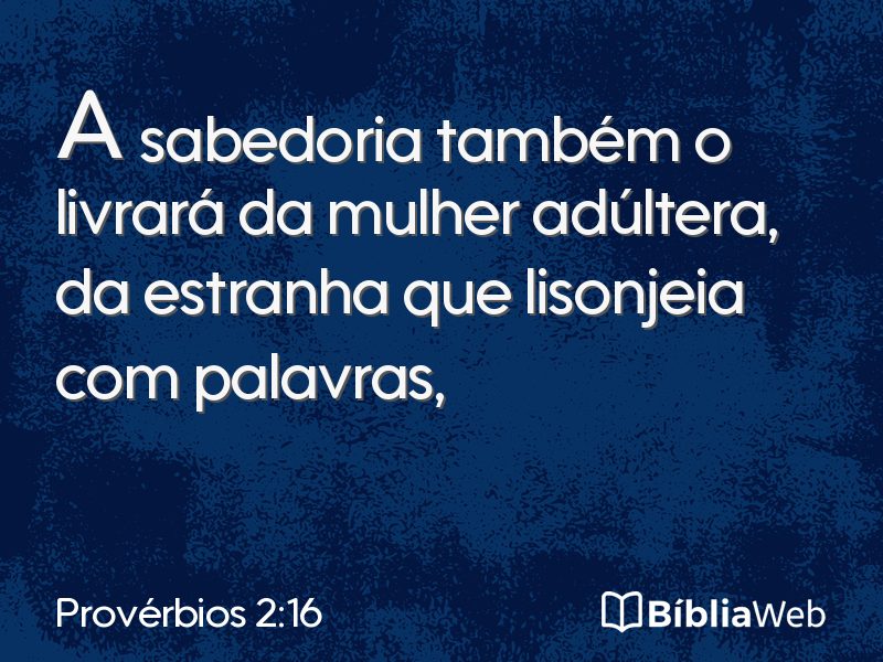 Provérbios 2:16 em imagem para compartilhar