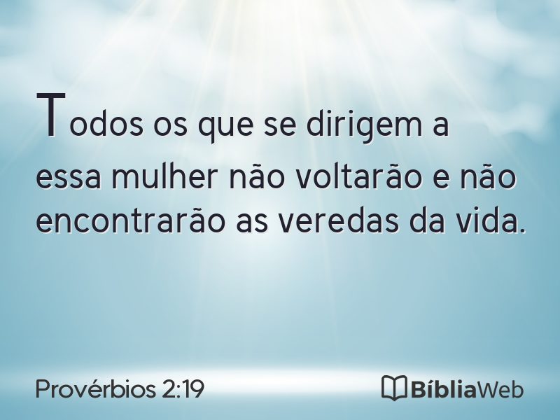 Provérbios 2:19 em imagem para compartilhar