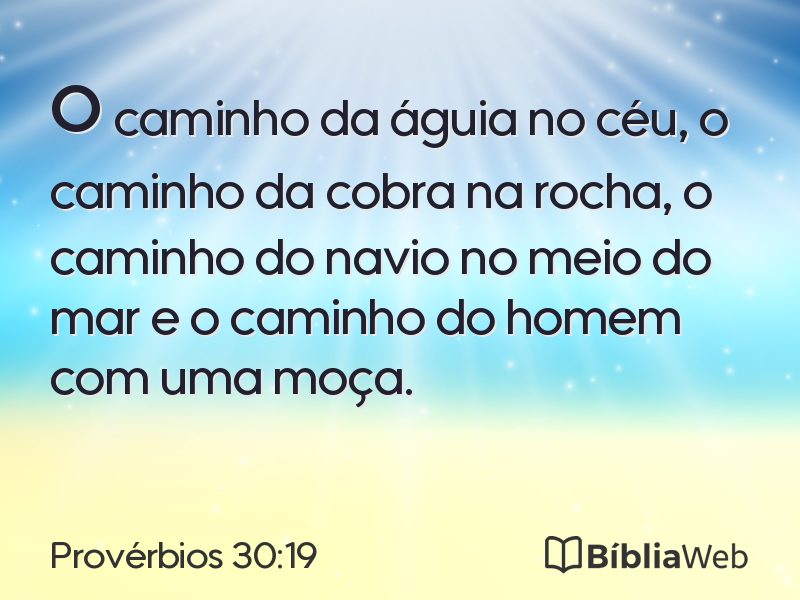 Provérbios 30:19 em imagem para compartilhar