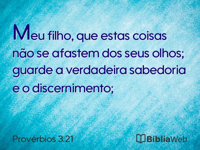Provérbios 3:21 em imagem para compartilhar