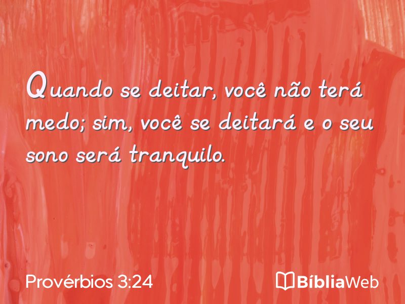 Provérbios 3:24 em imagem para compartilhar