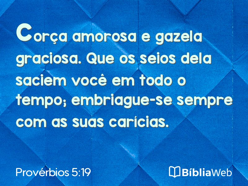 Provérbios 5:19 em imagem para compartilhar