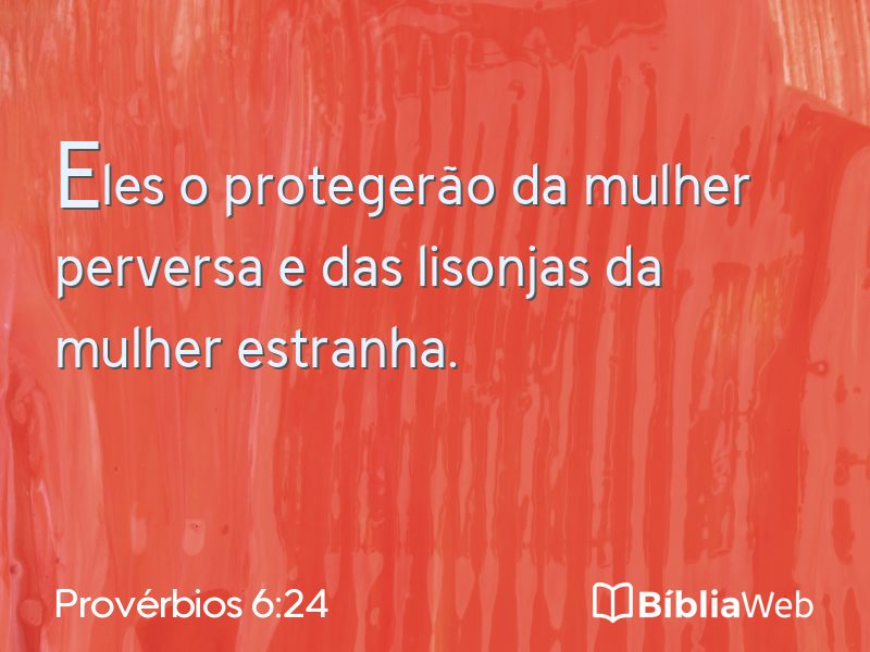 Provérbios 6:24 em imagem para compartilhar