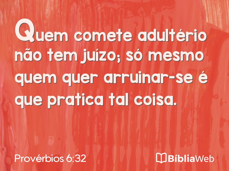 Provérbios 6:32 em imagem para compartilhar
