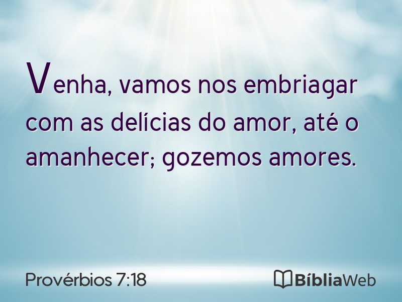 Provérbios 7:18 em imagem para compartilhar
