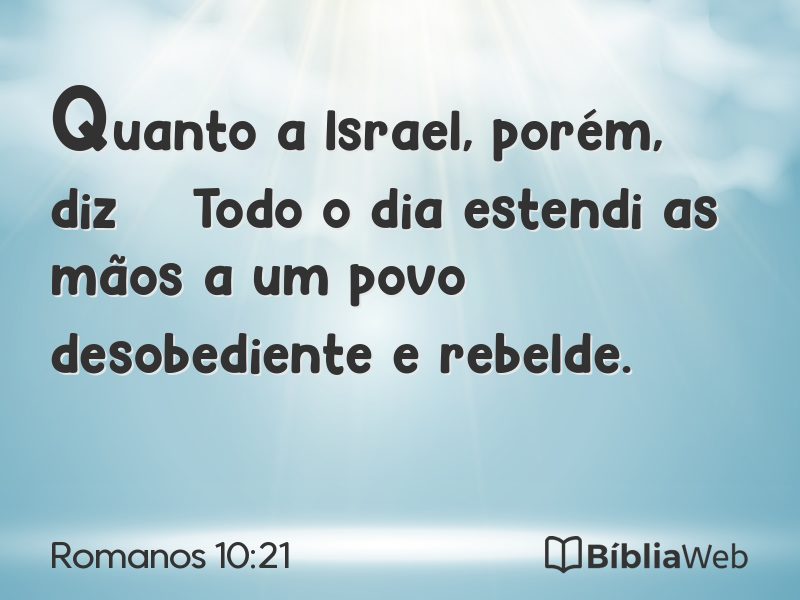 Romanos 10:21 em imagem para compartilhar