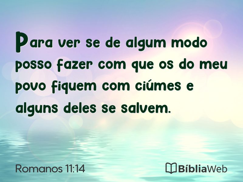 Romanos 11:14 em imagem para compartilhar