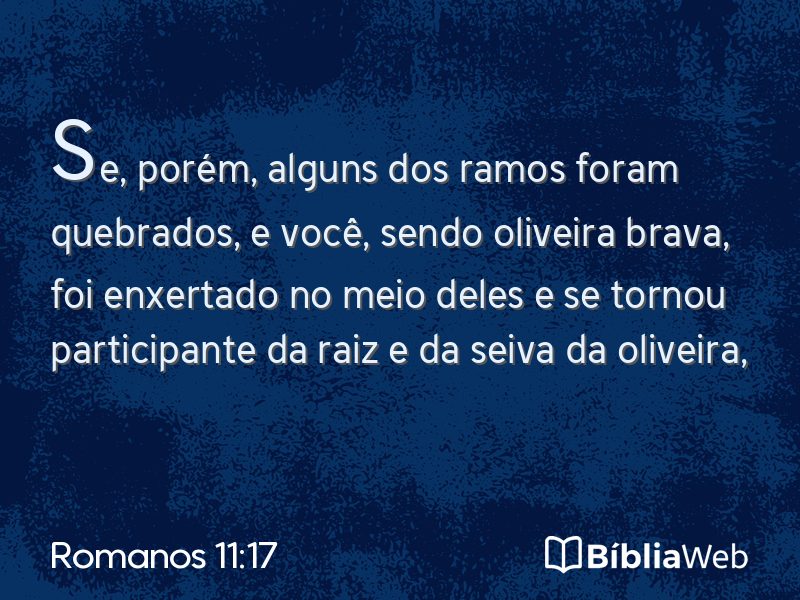 Romanos 11:17 em imagem para compartilhar