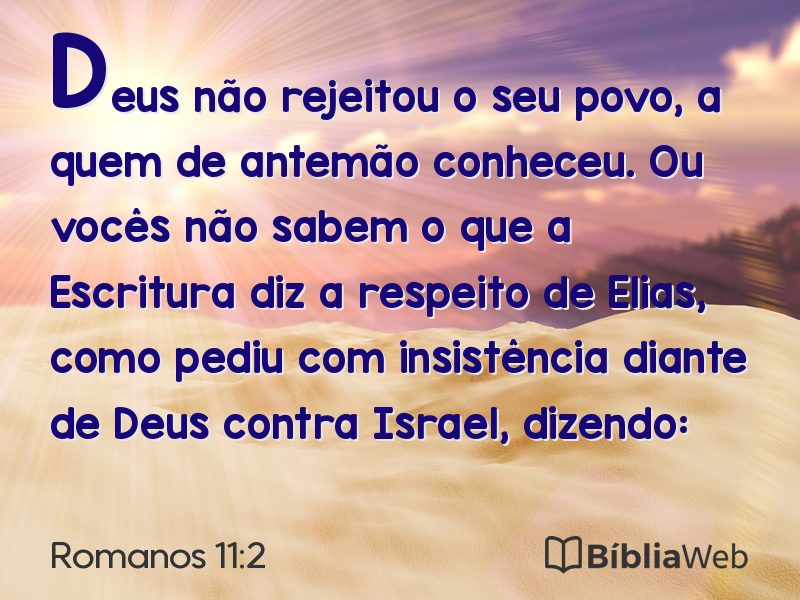 Romanos 11:2 em imagem para compartilhar