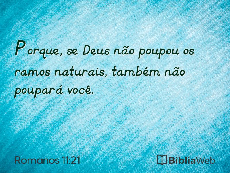 Romanos 11:21 em imagem para compartilhar