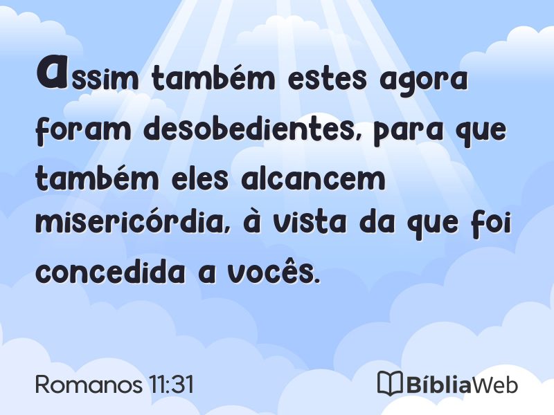 Romanos 11:31 em imagem para compartilhar
