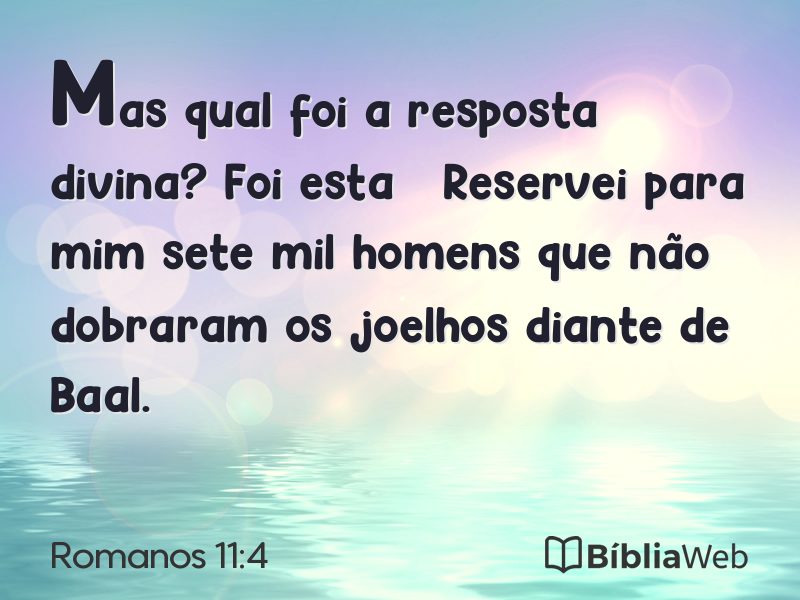 Romanos 11:4 em imagem para compartilhar