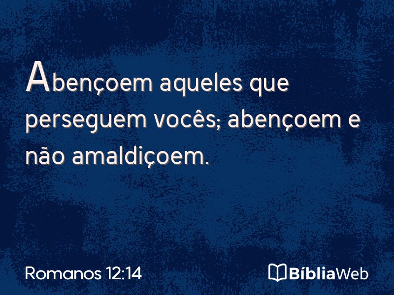 Romanos 12:14 em imagem para compartilhar