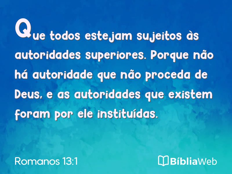 Romanos 13:1 em imagem para compartilhar