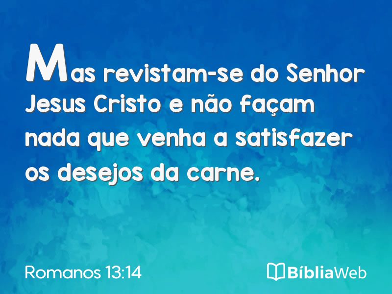 Romanos 13:14 em imagem para compartilhar