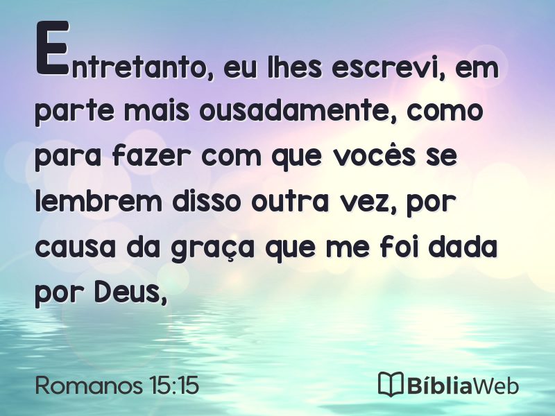 Romanos 15:15 em imagem para compartilhar