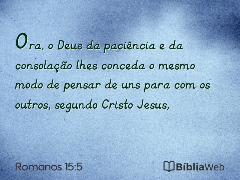 Romanos 15:5 em imagem para compartilhar