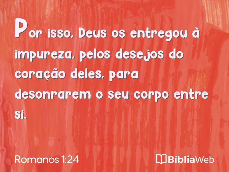 Romanos 1:24 em imagem para compartilhar