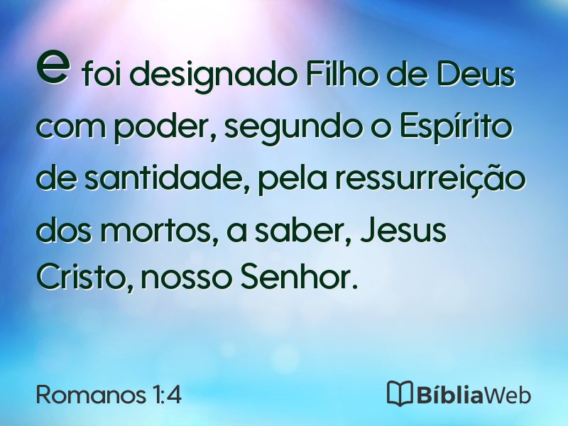 Romanos 1:4 em imagem para compartilhar