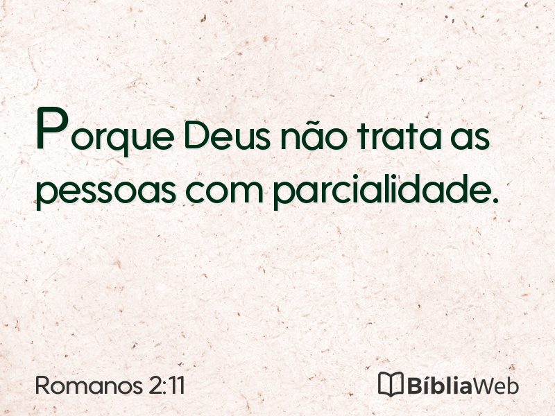 Romanos 2:11 em imagem para compartilhar