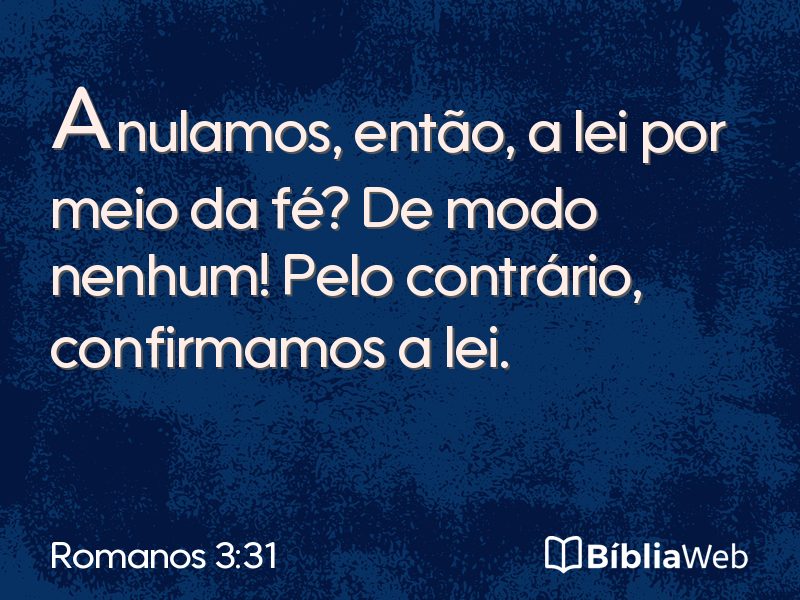 Romanos 3:31 em imagem para compartilhar