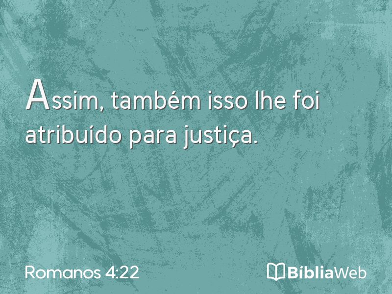 Romanos 4:22 em imagem para compartilhar