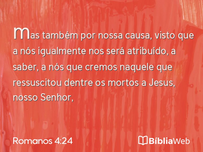 Romanos 4:24 em imagem para compartilhar