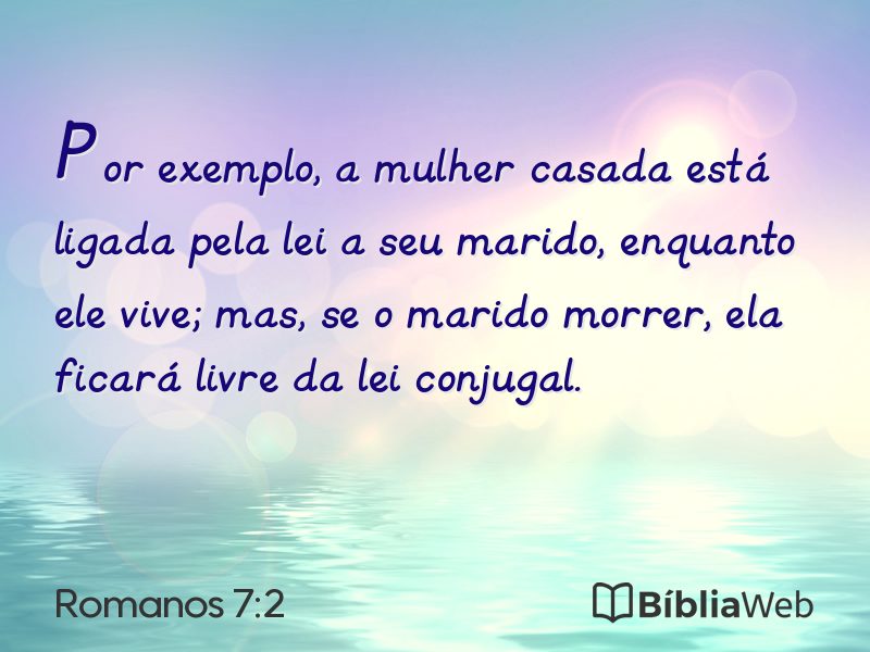 Romanos 7:2 em imagem para compartilhar