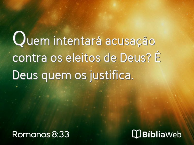 Romanos 8:33 em imagem para compartilhar