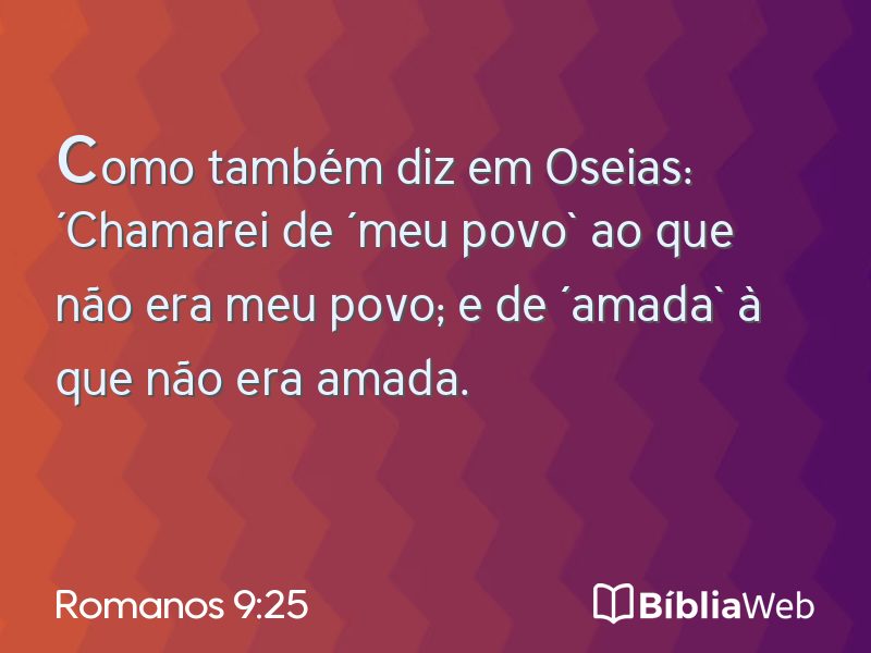 Romanos 9:25 em imagem para compartilhar