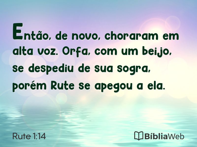 Rute 1:14 em imagem para compartilhar