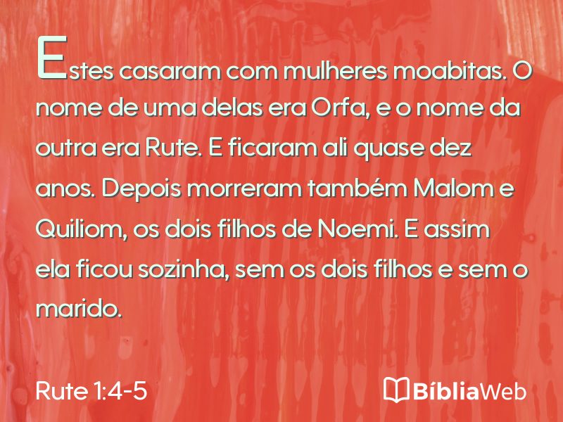 Rute 1:4-5 em imagem para compartilhar