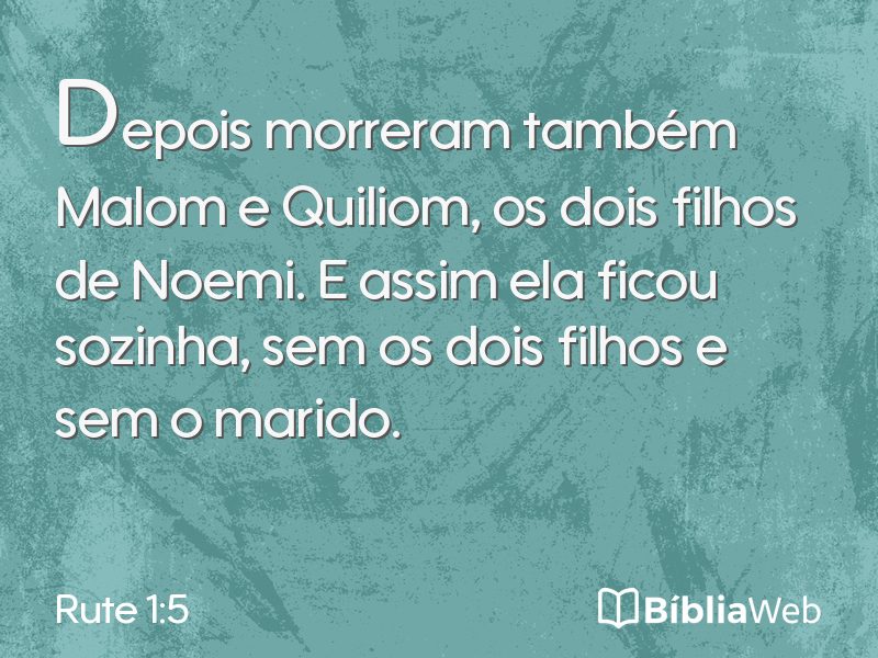 Rute 1:5 em imagem para compartilhar