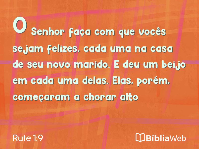 Rute 1:9 em imagem para compartilhar