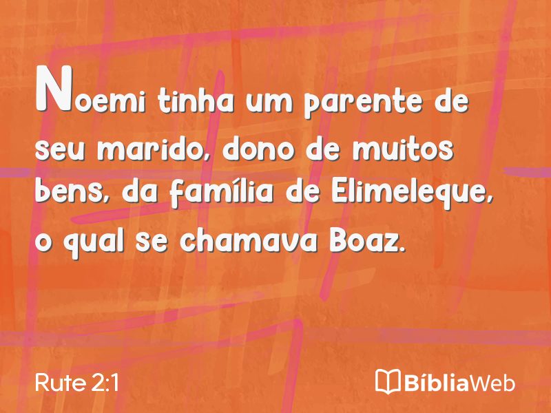 Rute 2:1 em imagem para compartilhar