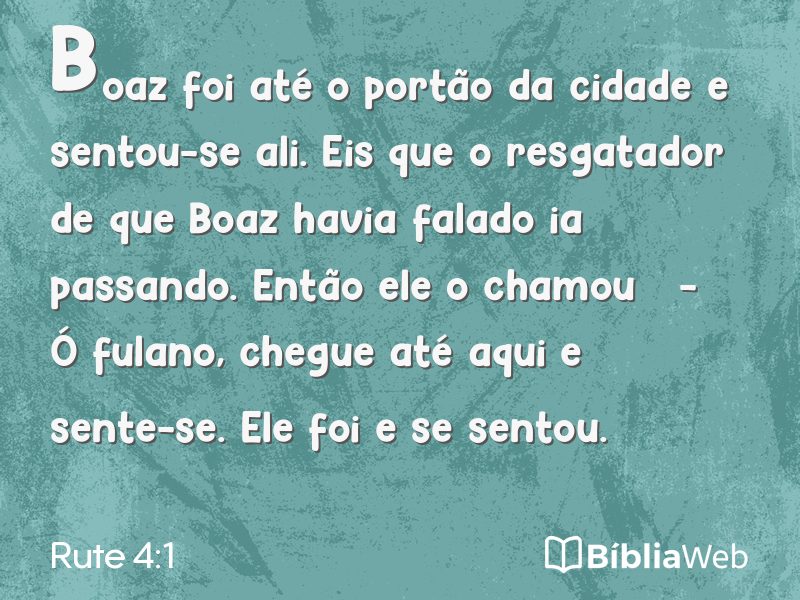 Rute 4:1 em imagem para compartilhar