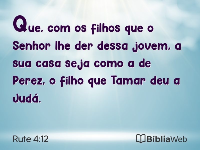 Rute 4:12 em imagem para compartilhar