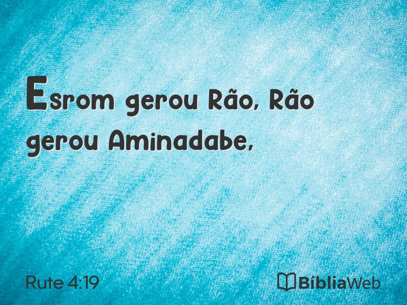 Rute 4:19 em imagem para compartilhar