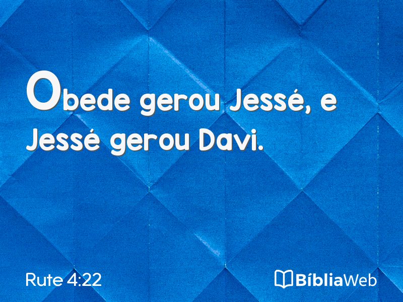 Rute 4:22 em imagem para compartilhar
