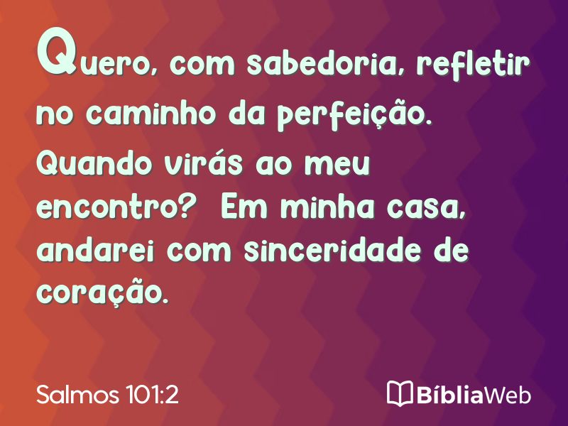 Salmos 101:2 em imagem para compartilhar