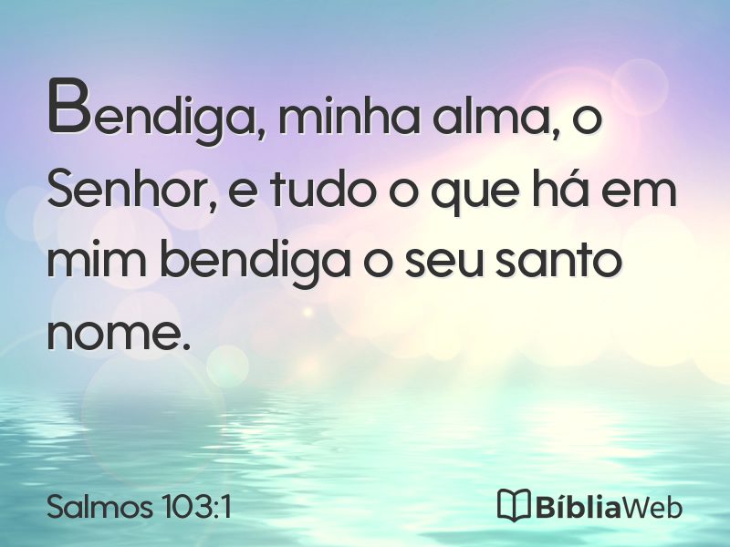 Salmos 103:1 em imagem para compartilhar