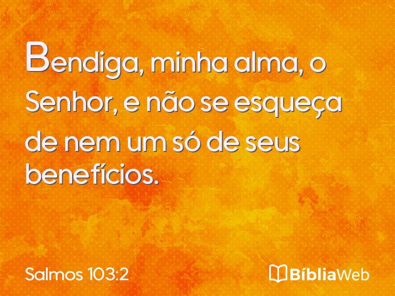 Salmos 103:2 em imagem para compartilhar