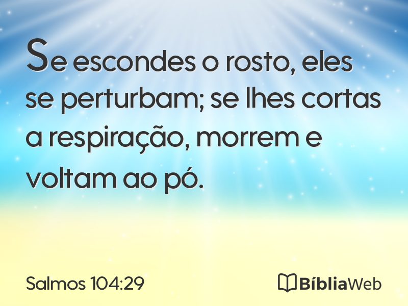 Salmos 104:29 em imagem para compartilhar