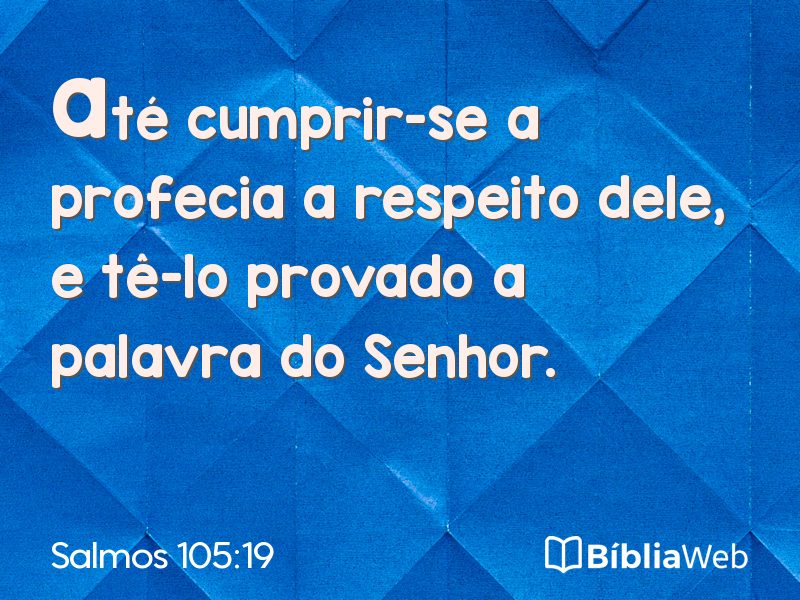 Salmos 105:19 em imagem para compartilhar