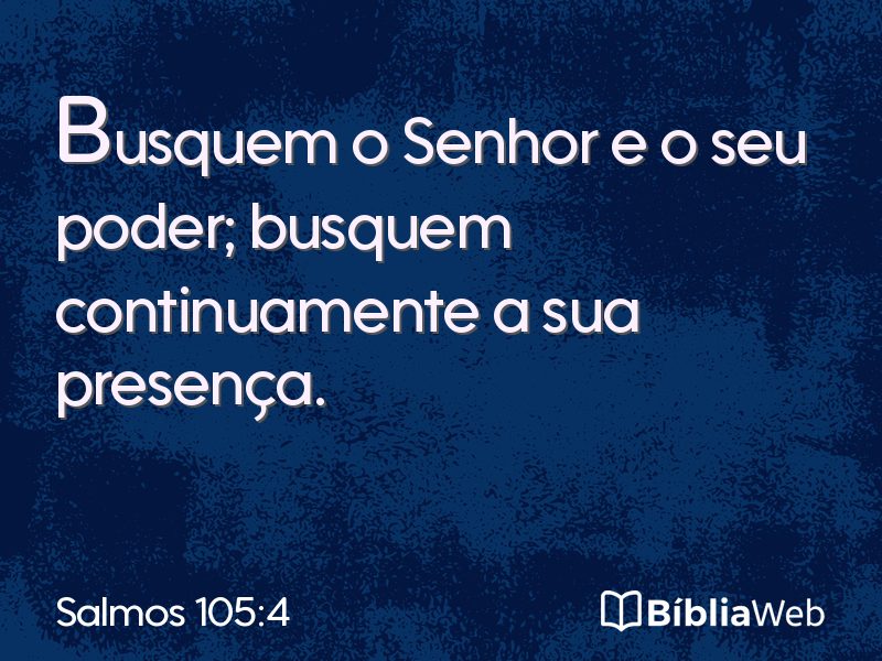 Salmos 105:4 em imagem para compartilhar