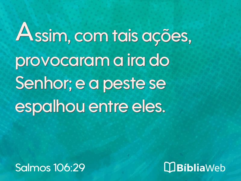 Salmos 106:29 em imagem para compartilhar