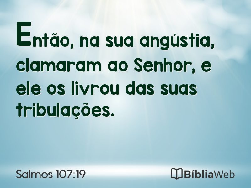 Salmos 107:19 em imagem para compartilhar